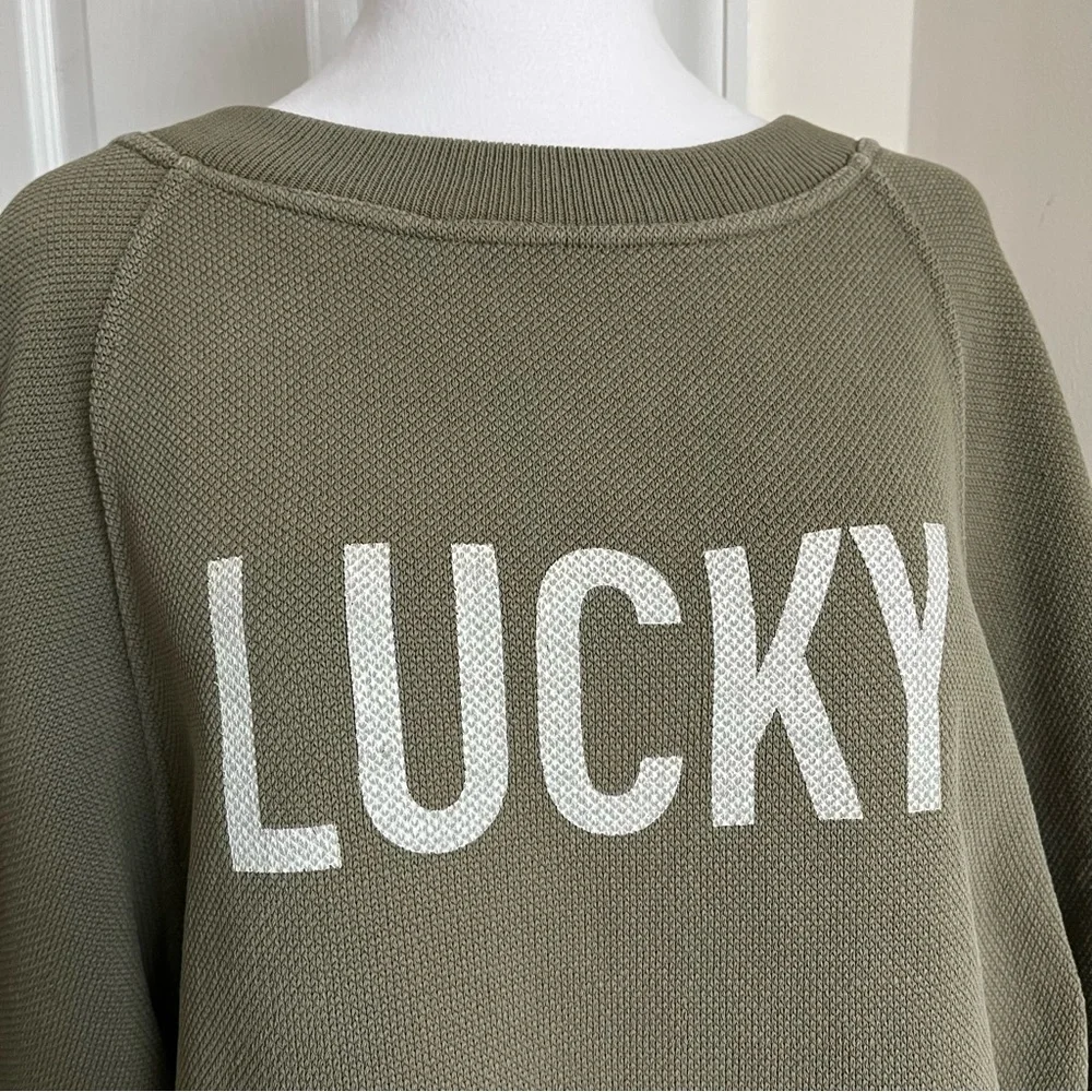 Christian Dior Green Lucky Cropped Sweatshirt CD Logo Monogram With Bee 34 2 XS